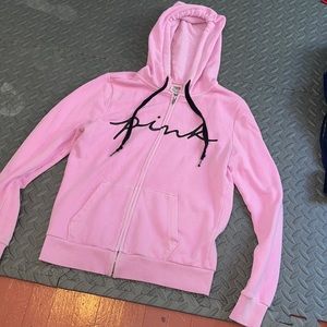 PINK zip up hoodie